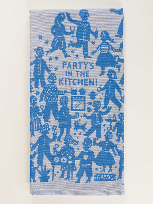 Party's In The Kitchen Dish Towel