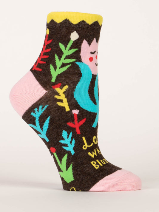 Look Who's Blooming W-Ankle Socks