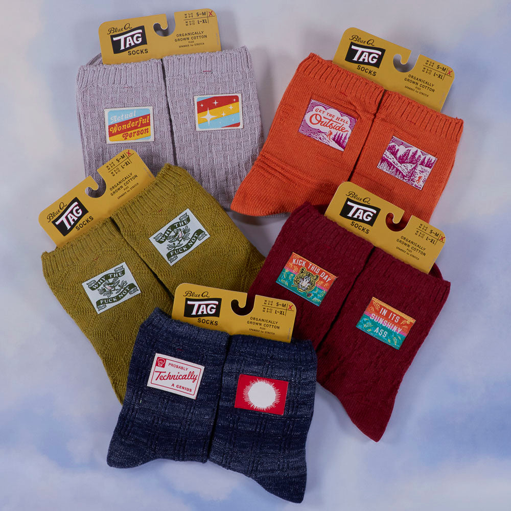 Tag Socks – Blue Q