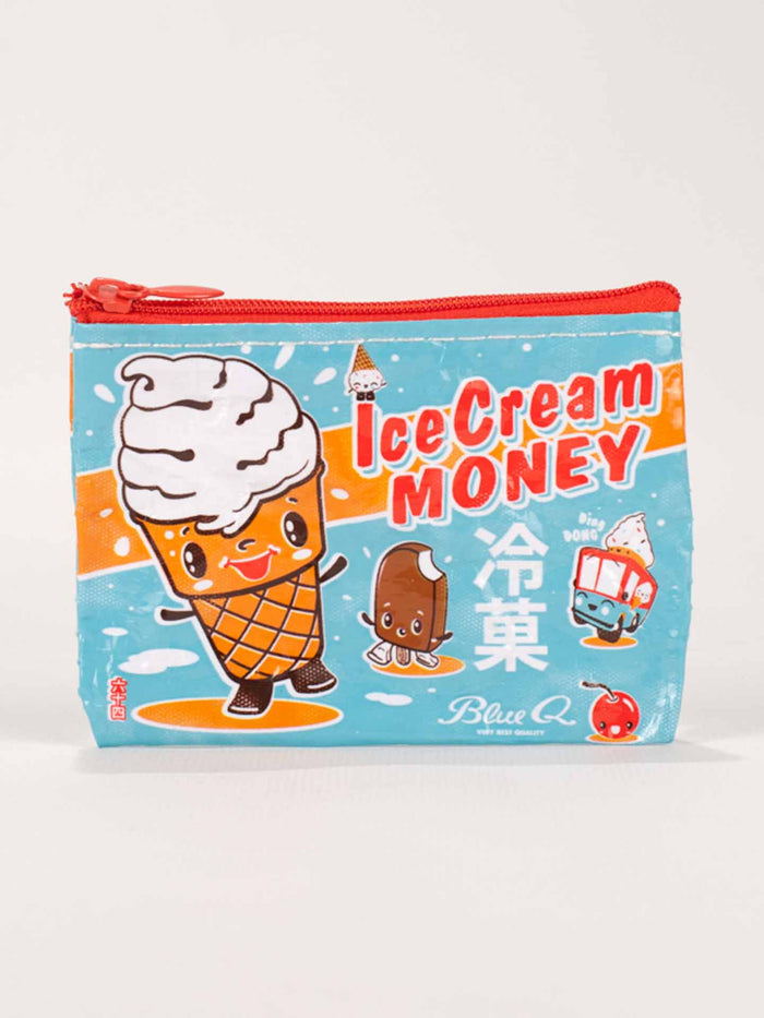 blue q Ice Cream Money Coin Purse