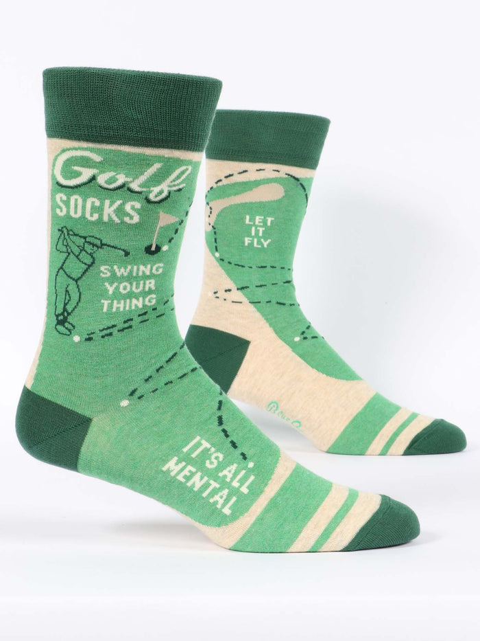 blue q Golf M-Crew Socks
