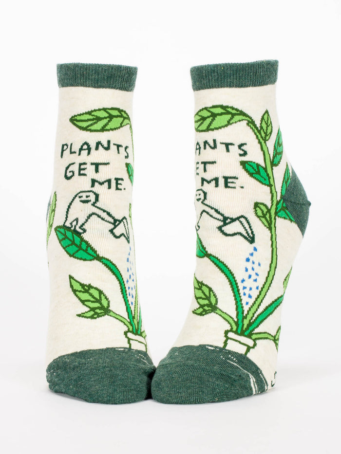 blue q Plants Get Me W-Ankle Socks