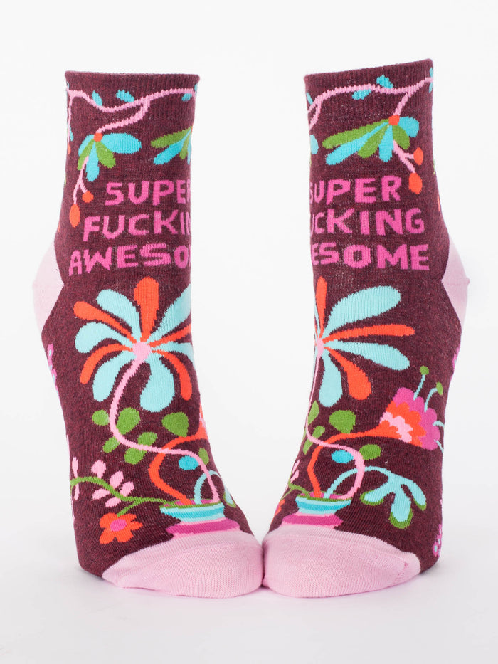 blue q Super Fucking Awesome W-Ankle Socks