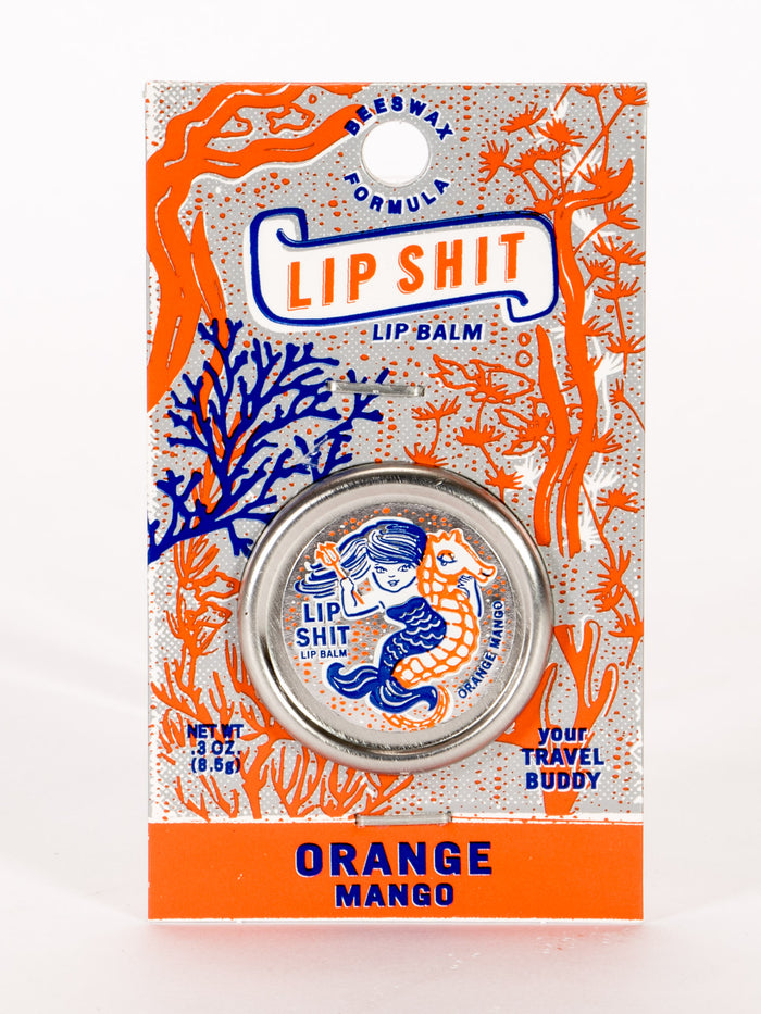 blue q Lip Shit Lip Balm-Orange Mango