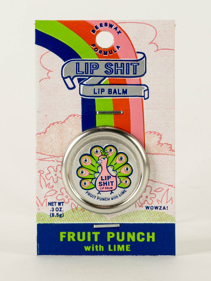blue q Lip Shit Lip Balm-Fruit Punch with Lime