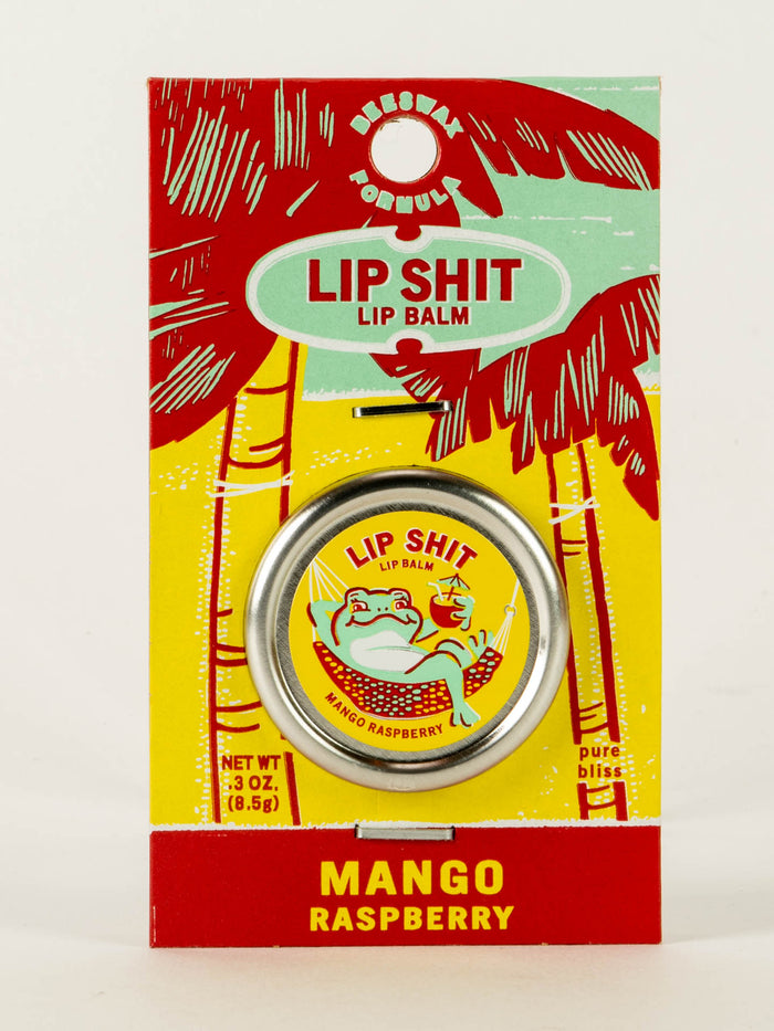 blue q Lip Shit Lip Balm-Mango Raspberry
