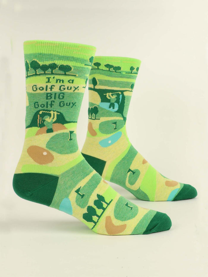 blue q I'm A Golf Guy. BIg Golf Guy. M-Crew Socks