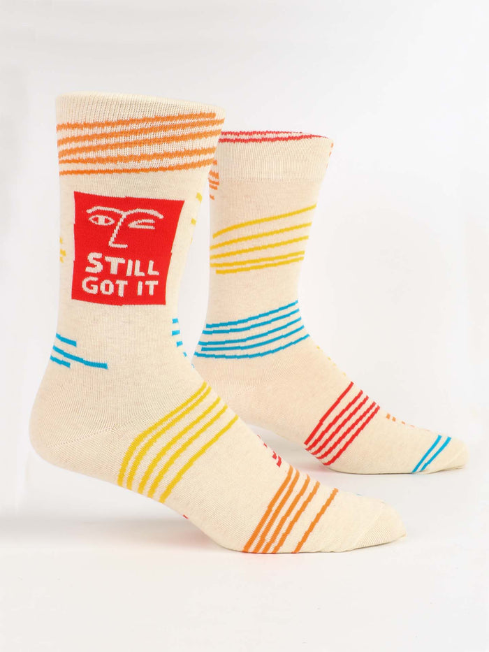 blue q Still Got It M-Crew Socks
