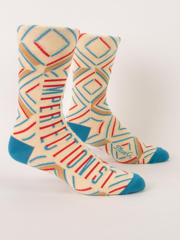 blue q Imperfectionist M-Crew Socks