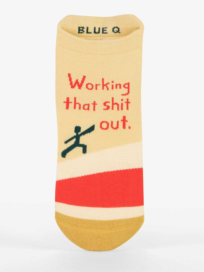 blue q Working That Shit Out Sneaker Socks