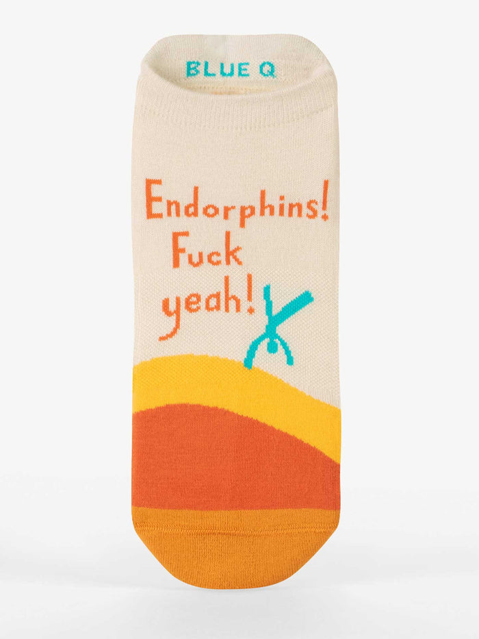 blue q Endorphins Fuck Yeah Sneaker Socks