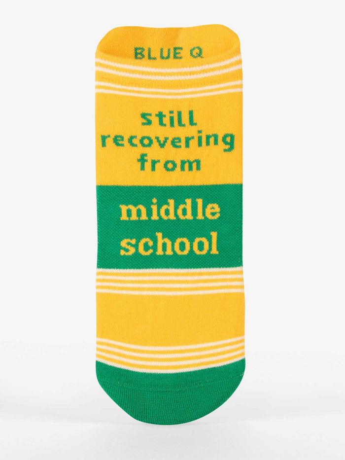 blue q Still Recovering From Middle School Sneaker Socks