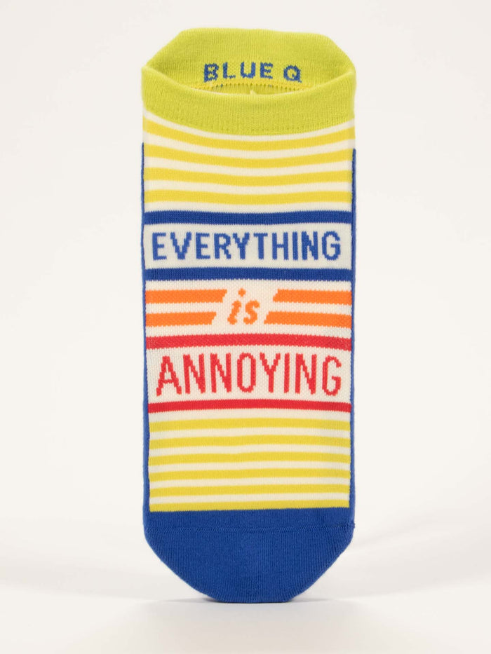 blue q Everything Is Annoying Sneaker Socks