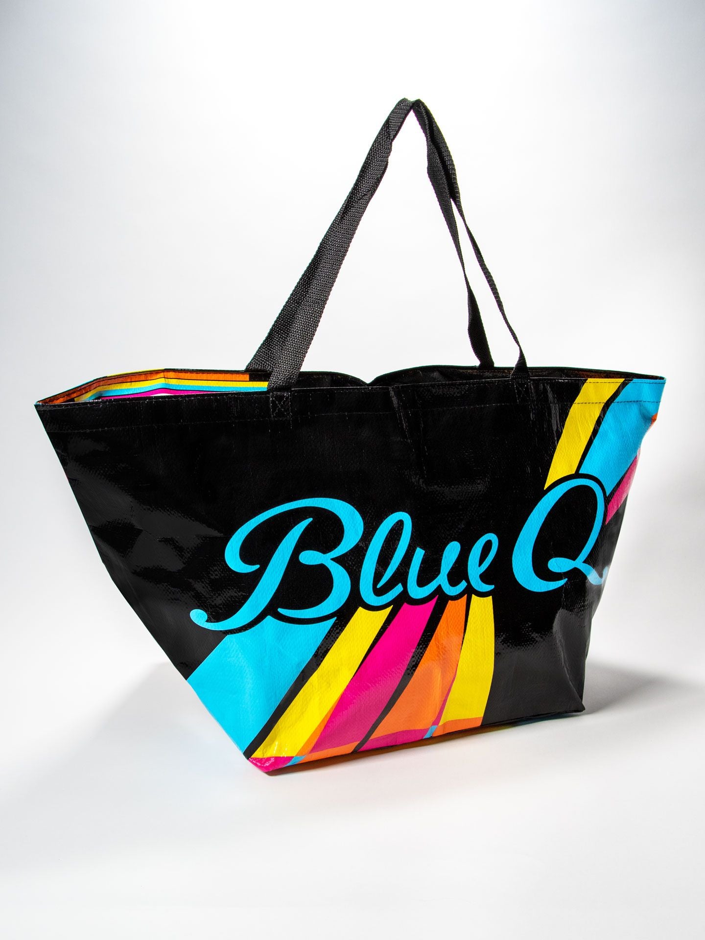 Tote Bag In Cotone "Groceries & Shit" Crema - Borsa Capiente E Resistente Per La Spesa