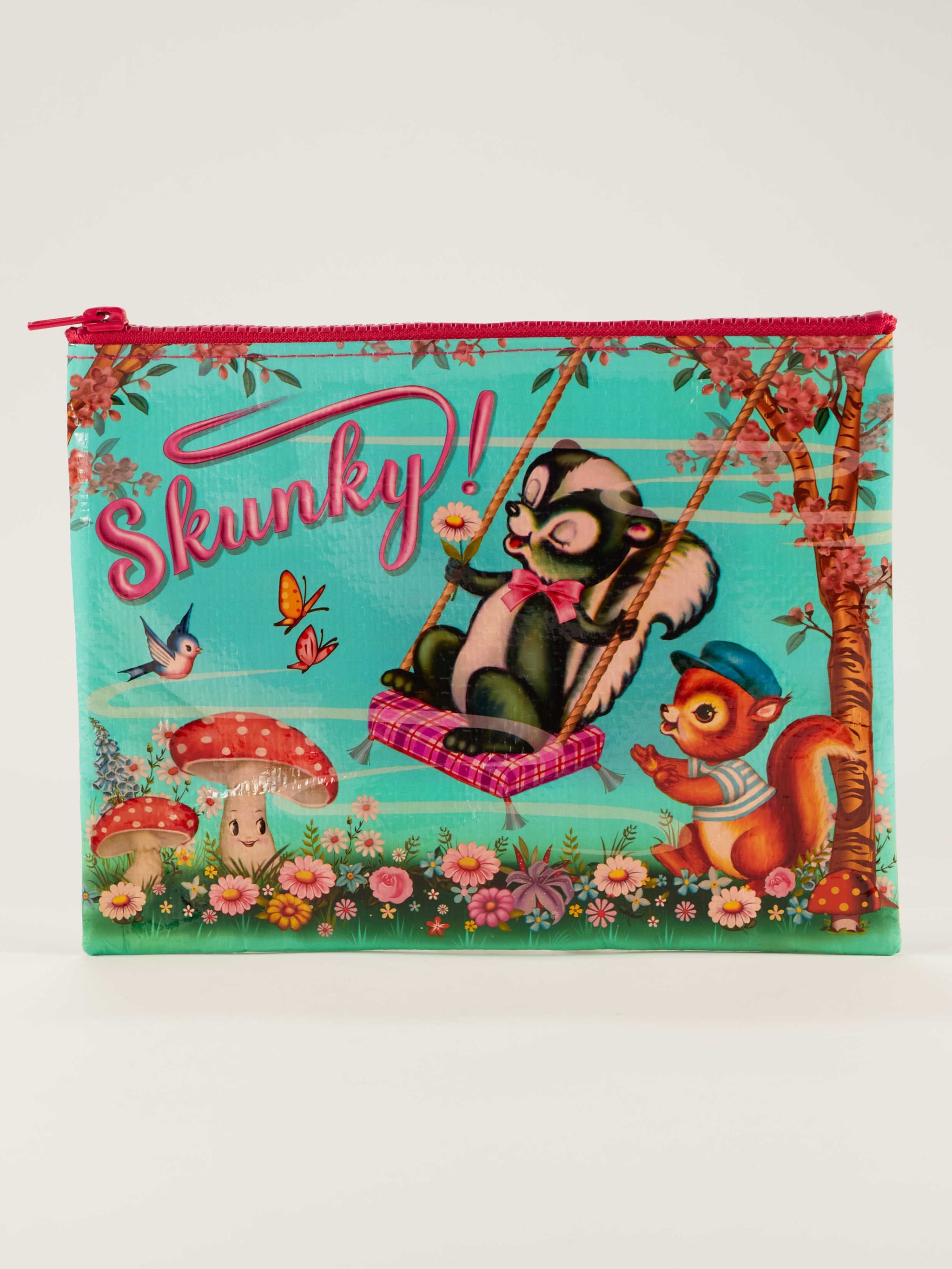 Skunky Zipper Pouch – Blue Q
