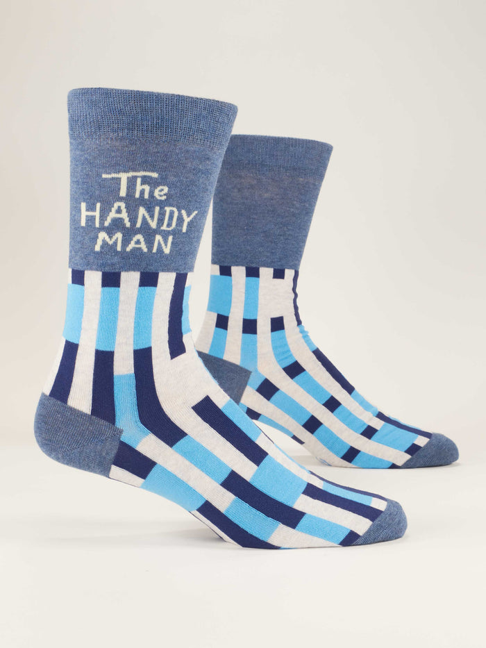 blue q The Handyman M-Crew Socks
