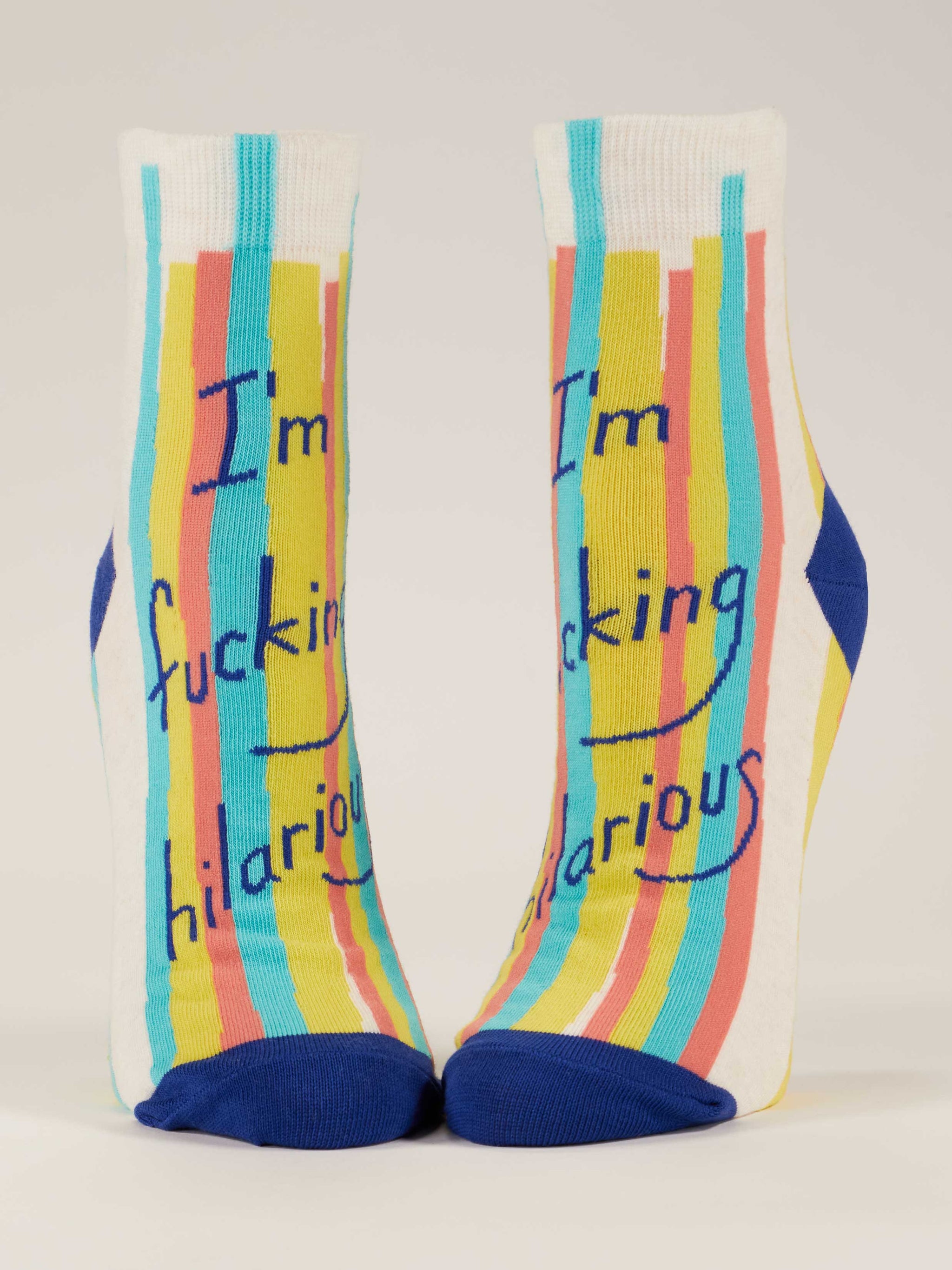 I'm Fucking Hilarious W-Ankle Socks – Blue Q