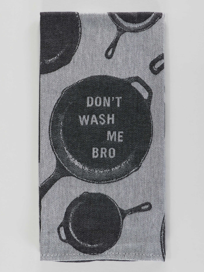 blue q Don't Wash Me Bro Dish Towel