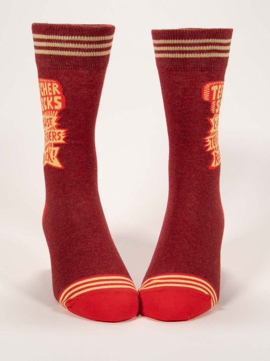 Teachers Socks 'Cause Teachers Rock! M-Crew Socks