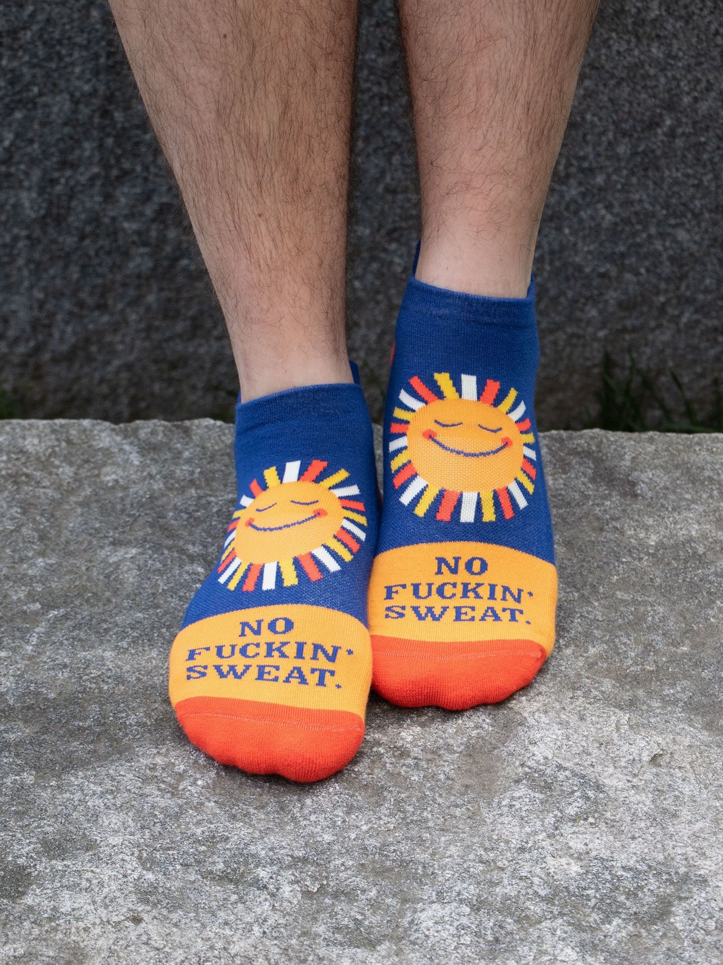 No Fuckin' Sweat Sneaker Socks – Blue Q No Fuckin' Sweat Sneaker Socks – Blue Q