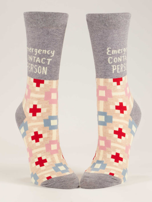 Emergency Contact Person W-Crew Socks