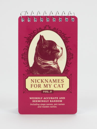 Nicknames For My Cat Vol. 5 3x5 Spiral Notebook