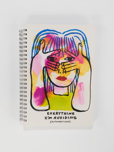 Everything I'm Avoiding (Alphabetized) 6x8 Spiral Notebook