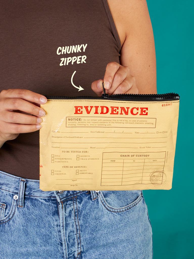 Evidence Zipper Pouch – Blue Q