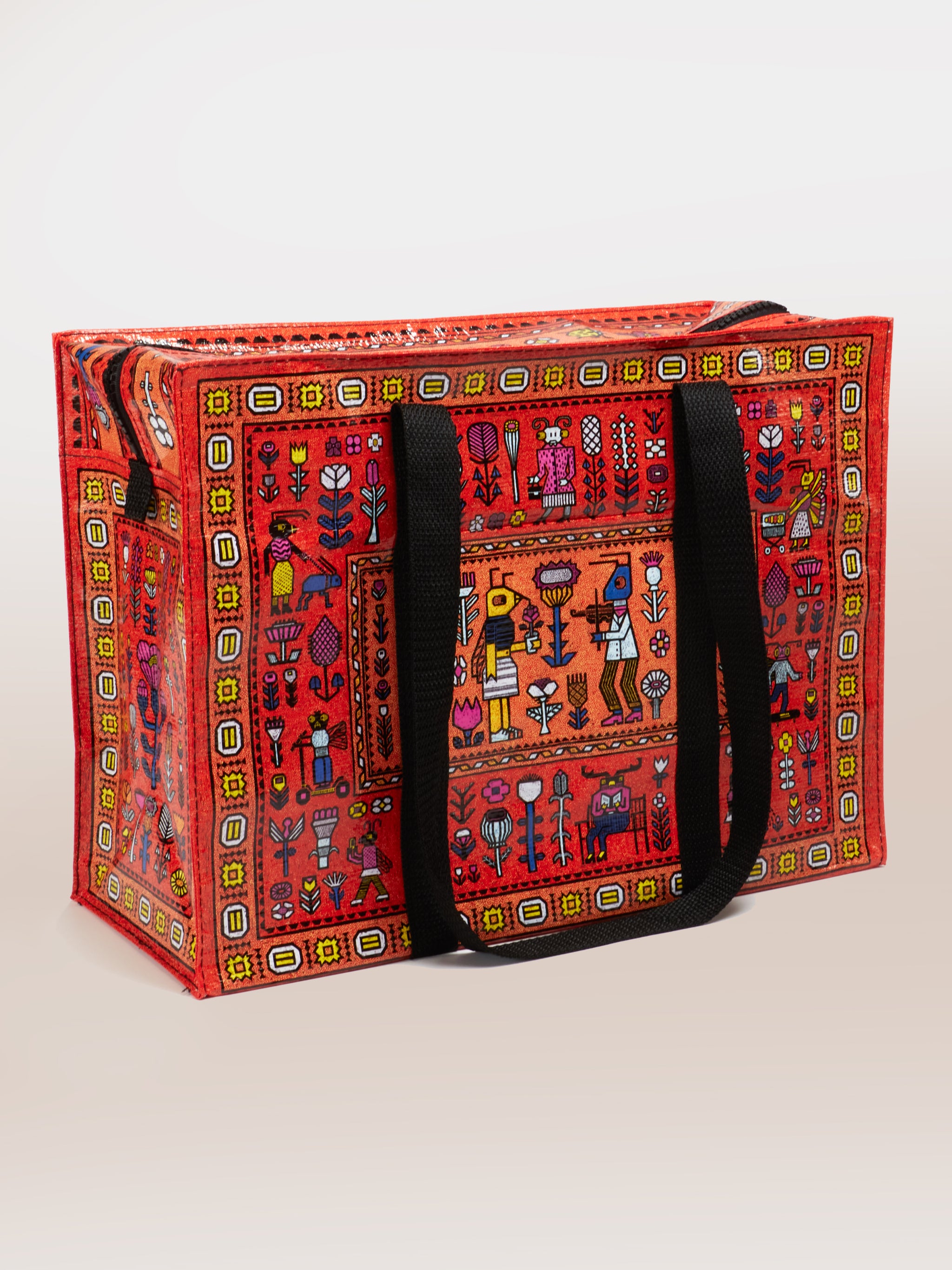Magic Carpet Shoulder Tote – Blue Q
