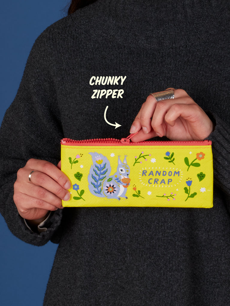 Random Crap Pencil Case – Blue Q