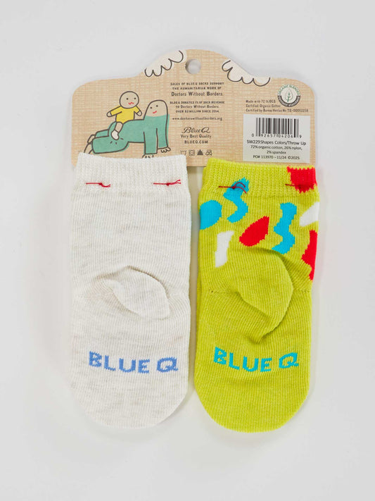 Big Fan Of Shapes & Colors/ Cool If I Throw Up On You? Baby Socks