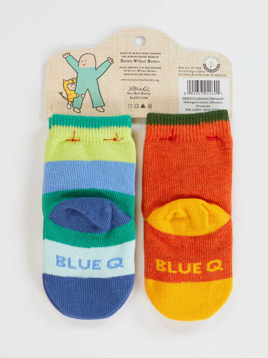 One Tough Customer/ Reflecting On My Behavior Baby Socks
