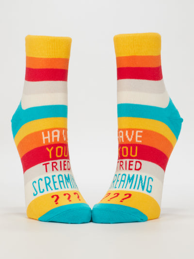 Have You Tried Screaming??? W-Ankle Socks