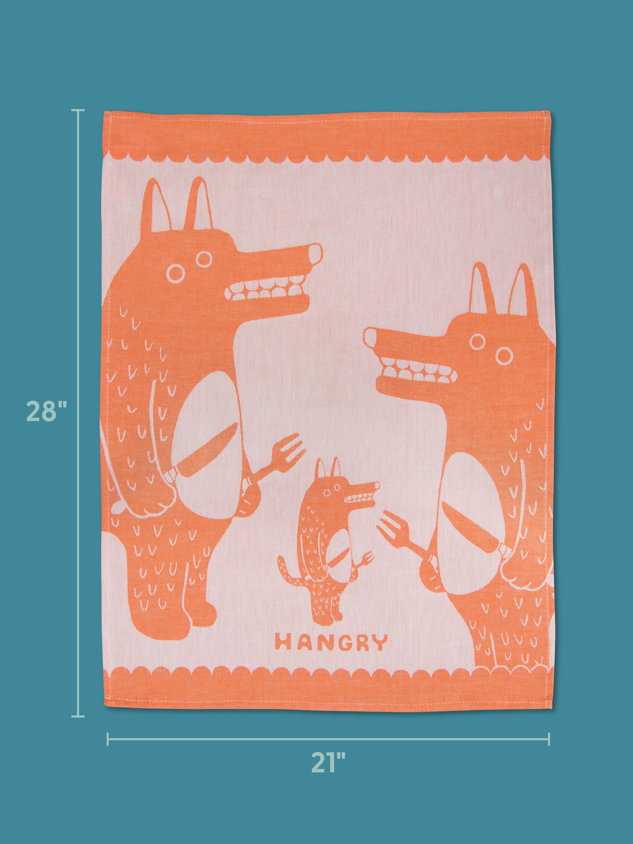 Hangry Dish Towel – Blue Q