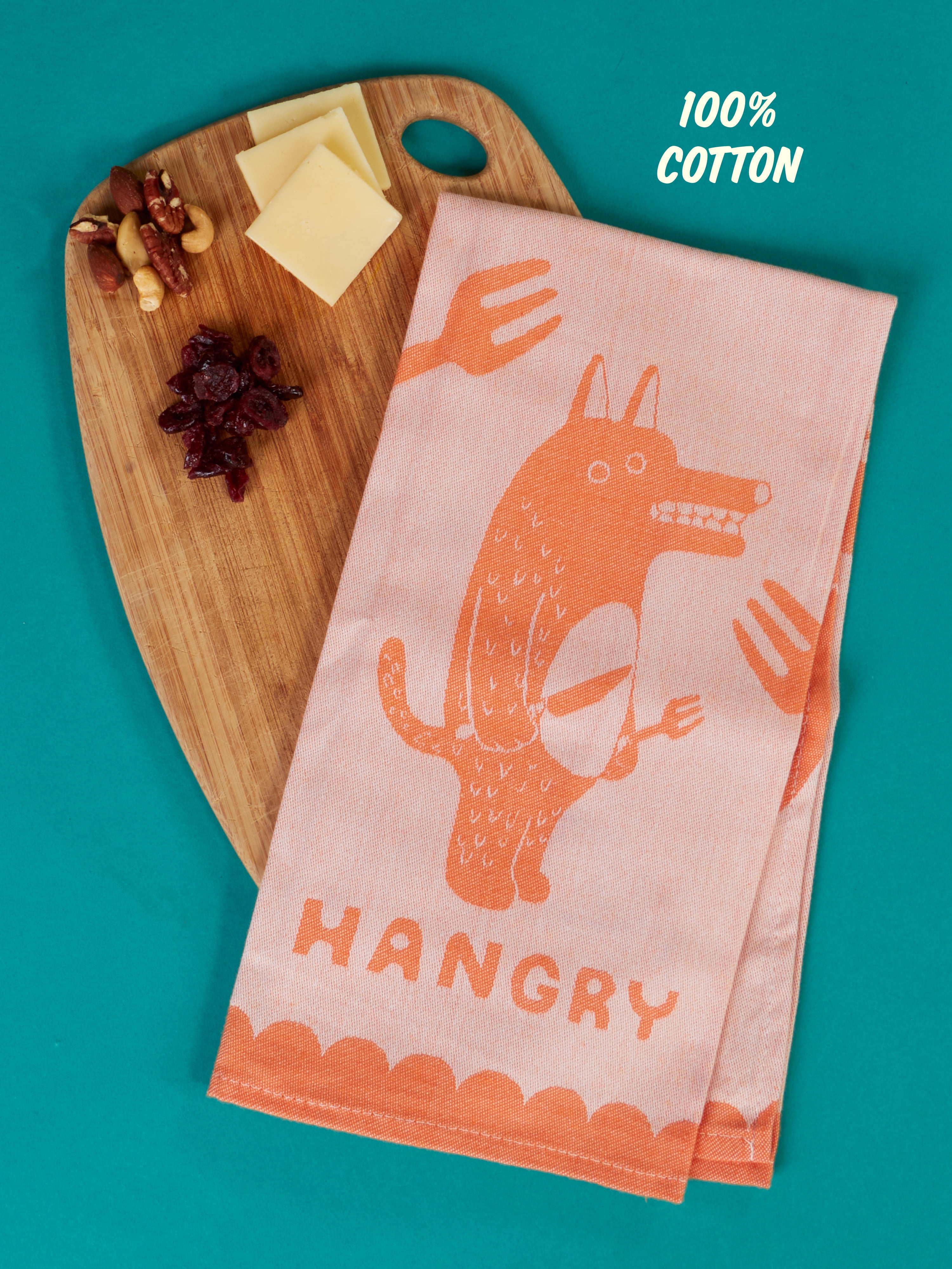 Hangry Dish Towel – Blue Q